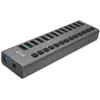 Bild von i-tec USB 3.0 Charging HUB 13port + Power Adapter 60 W, Drinnen, AC, Grau