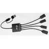 Bild von i-tec USB-C/USB-A Cable HUB 4 port (2x USB-C, 2x USB-A), USB 3.2 Gen 1 (3.1 Gen 1) Type-A + Type-C, USB 3.2 Gen 1 (3.1 Gen 1) Type-A, USB 3.2 Gen 1 (3.1 Gen 1) Type-C, 5000 Mbit/s, Schwarz, 0,1 m, Windows 10, Windows 11