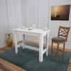 Bild von Skye Decor, Barra - Shiny White, Esstische, Weiß, 120 x 93 x 60 cm