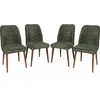 Bild von Skye Decor, Dallas- Dallas 565NMB, Nussbaum, Bürostühle, 90x50x49 cm, Rahmen: 100% Metall
