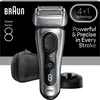 Bild von Braun Series 8 8617s, Folienschaber, Grau, Tasten, LED, Akku, Lithium-Ion (Li-Ion)