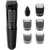 Bild von Philips MULTIGROOM Series 3000 7 Aufsätze, 7-in-1, für Gesicht und Haare, Schwarz, Rechteck, Bart, Ohr, Augenbraue, Nase, Edelstahl, Batterie, 60 min