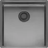 Bild von REGINOX R38710 Spüle NEW YORK 40X40 Comfort Gun Metal II ab Schrankbreite 50 cm / Flächenbündig / Flacheinbau / Unterbau