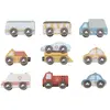 Bild von Little Dutch Fahrzeugset Holz Geschäfts- und Rettungsfahrzeuge für Eisenbahn XL