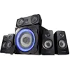 Bild von Trust Gaming GXT 658 Tytan 5.1 Surround PC Lautsprecher mit Subwoofer, Speakers mit LED Beleuchtung, Soundsystem für PC, Laptop, Konsole, TV, Schwarz, 180 W (90 W RMS)
