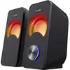 Bild von Trust Arys 2.0 PC Lautsprecher mit RGB LED-Beleuchtung, 12 W (6 W RMS), USB-Betrieb Kompaktes Lautsprecherset, Lautstärkeregelung, 3,5 mm AUX Klinke, Computer Boxen für Laptop - Schwarz