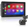 Bild von Caliber Caliber Autoradio Apple CarPlay - 7" Touchscreen - Wireless CarPlay - Bluetooth - DAB+ - USB Oplader - Handsfree bellen - 2 DIN Multimedia Autoradio - 4 x 100 Watt - Android Mirror functie (RMD901DAB-CP-CAM)