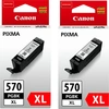 Bild von Canon PGI-570XL Twin Pack, Hohe (XL-) Ausbeute, Schwarz, 2 Stück(e), Doppelpack