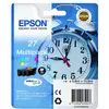 Bild von Epson Alarm clock Multipack 3-colour 27 DURABrite Ultra Ink, Cyan, Magenta, Gelb, Tinte auf Pigmentbasis, 3,6 ml, 1 Stück(e), Multipack