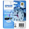 Bild von Epson Alarm clock Multipack 3-colour 27XL DURABrite Ultra Ink, High (L) Yield, Cyan, Magenta, Gelb, Tinte auf Pigmentbasis, 10,4 ml, 1 Stück(e), Multipack