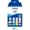 Bild von Epson 102 EcoTank 4-colour Multipack, Original, Schwarz, Cyan, Magenta, Gelb, Epson, EcoTank ET-4750 Unlimited EcoTank ET-4750 EcoTank ET-3750 Unlimited EcoTank ET-3750 EcoTank..., 127 ml, 70 ml