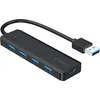 Bild von Gembird UHB-U3P4P-02, USB 3.2 Gen 1 (3.1 Gen 1) Type-A, USB 3.2 Gen 1 (3.1 Gen 1) Type-A, 5000 Mbit/s, Schwarz, 0,15 m, USB