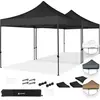 Bild von VONROC Pavillon 6x3m wasserdicht stabil - Partyzelt EasyUp System [3Min Aufbau] Popup Faltpavillon modular erweiterbar als Festival Zelt, Gartenpavillon