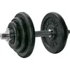 Bild von Tunturi Hantel Gusseisen 20kg - Hantelset mit Schraubverschluss - Kurzhantelset - 1 Hantelstange - 30mm - inklusive e Fitness-App