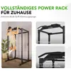 Bild von Tunturi PR60 Power Rack Kraftstation   Ganzkörper-Fitnessgerät   Plate-Loaded Homegym   Maximal 300 kg belastbar
