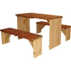 Bild von AXI ZidZed Picknick Set aus Holz XXL | Picknicktisch & Picknickbank für Kinder