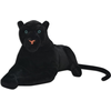 Bild von Kuscheltier "Wenze" aus Polyester in Schwarz. Abmessungen (B/H) 80x39 cm