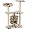 Bild von vidaXL Katzen-Kratzbaum Sisal 95 cm Beige Pfoten-Aufdruck