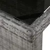 Bild von vidaXL Gartentisch 240x90x74 cm Poly Rattan und Glas