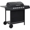 Bild von vidaXL Gasgrill mit 6 Flammen Stahl Schwarz