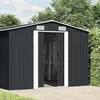 Bild von vidaXL Gerätehaus 257x392x181 cm Metall Anthrazit