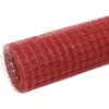 Bild von vidaXL Drahtzaun Stahl mit PVC-Beschichtung 10x1,5 m Rot