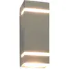 Bild von vidaXL Außenwandleuchten 2 Stk. 35 W Silbern Rechteckig