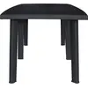 Bild von vidaXL Gartentisch Anthrazit 216x90x72 cm Kunststoff