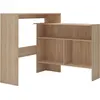 Bild von vidaXL Bartisch mit 2 Tischplatten Eichenoptik 130x40x120 cm