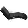 Bild von vidaXL Massage-Chaiselongue Schwarz Kunstleder