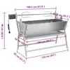 Bild von vidaXL BBQ Grill mit Drehspieß Eisen und Edelstahl