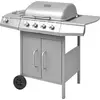 Bild von vidaXL Gasgrill 4+1 Flammen Silbern