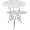 Bild von vidaXL 3-tlg. Bistro-Set Aluminiumguss Weiß