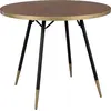 Bild von Housecraft Living Denise Esstisch Rund 91 cm cm Holz Braun/ Gold