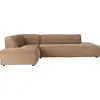 Bild von Zuiver Fat Freddy Ecksofa Cordstoff Links Karamell/ Braun