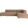 Bild von Zuiver Fat Freddy Ecksofa Cordstoff Rechts Karamell/ Braun
