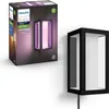 Bild von Philips Hue White and Color ambiance Hue Impress Outdoor Wandleuchte (Niedervolt), Wandbeleuchtung für den Außenbereich, Bluetooth/Zigbee, Schwarz, LED, Glas, Nicht austauschbare(s) Leuchtmittel