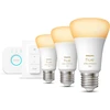 Bild von Philips Hue White ambience Starter-Set: E27 - Lampe A60 Dreierpack + Dimmschalter, Bluetooth/Zigbee, LED, E27, A60, Warmweiß, Kaltweiße, 2200 K