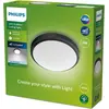 Bild von Philips Doris Deckenleuchte, 6 W, Schwarz, Metall, Kunststoff, IP54, Terrasse, Garten, I, Modern