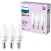 Bild von Philips Kerzenlampe 40W B35 E14 x3, 4,9 W, 40 W, E14, 470 lm, 15000 h, Warmweiß