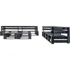 Bild von vidaXL 6-tlg. Garten-Lounge-Set aus Paletten Schwarz Holz
