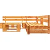 Bild von vidaXL 4-tlg. Garten-Lounge-Set aus Paletten Holz Honigbraun
