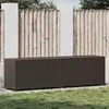 Bild von vidaXL Gartenbox Poly Rattan 200x50x60 cm Braun