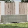 Bild von vidaXL Gartenbox Poly Rattan 200x50x60 cm Grau
