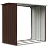 Bild von vidaXL Brennholzlager Verzinkter Stahl 172x91x154 cm Braun