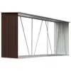 Bild von vidaXL Brennholzlager Verzinkter Stahl 330x84x152 cm Braun