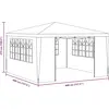Bild von vidaXL Profi-Partyzelt mit Seitenwänden 4×4 m Grün 90 g/m²