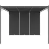 Bild von vidaXL Gartenpavillon mit Seitenvorhang 4x3x2,25 m Anthrazit