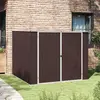Bild von vidaXL Gerätehaus Braun 195x198x159 cm Verzinkter Stahl