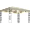 Bild von vidaXL Pavillon mit LED-Lichterkette 3x4 m Cremeweiß